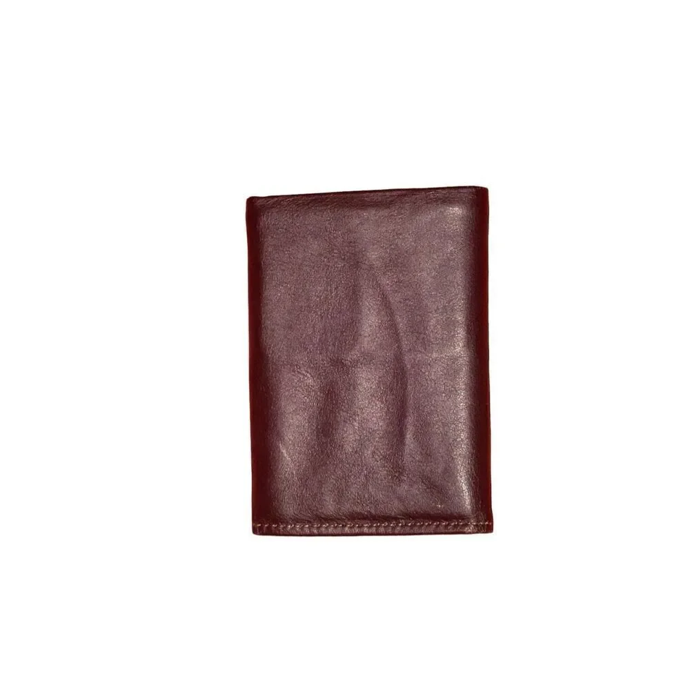 Nice men Vintage Rolfs Brown Cowhide Leather Bifold Wallet Retro Leather Wallet